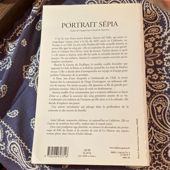 Portrait Sépia By Isabel Allende Softcover Book - Picture 2 of 2